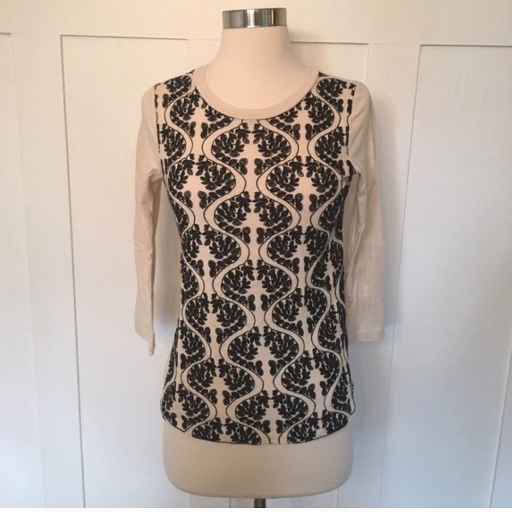 4/$30 j.Crew Damask Print Top